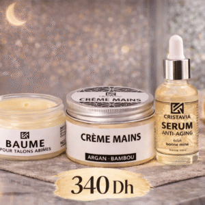Pack soin Cristavia baume crème mains sérum anti-aging